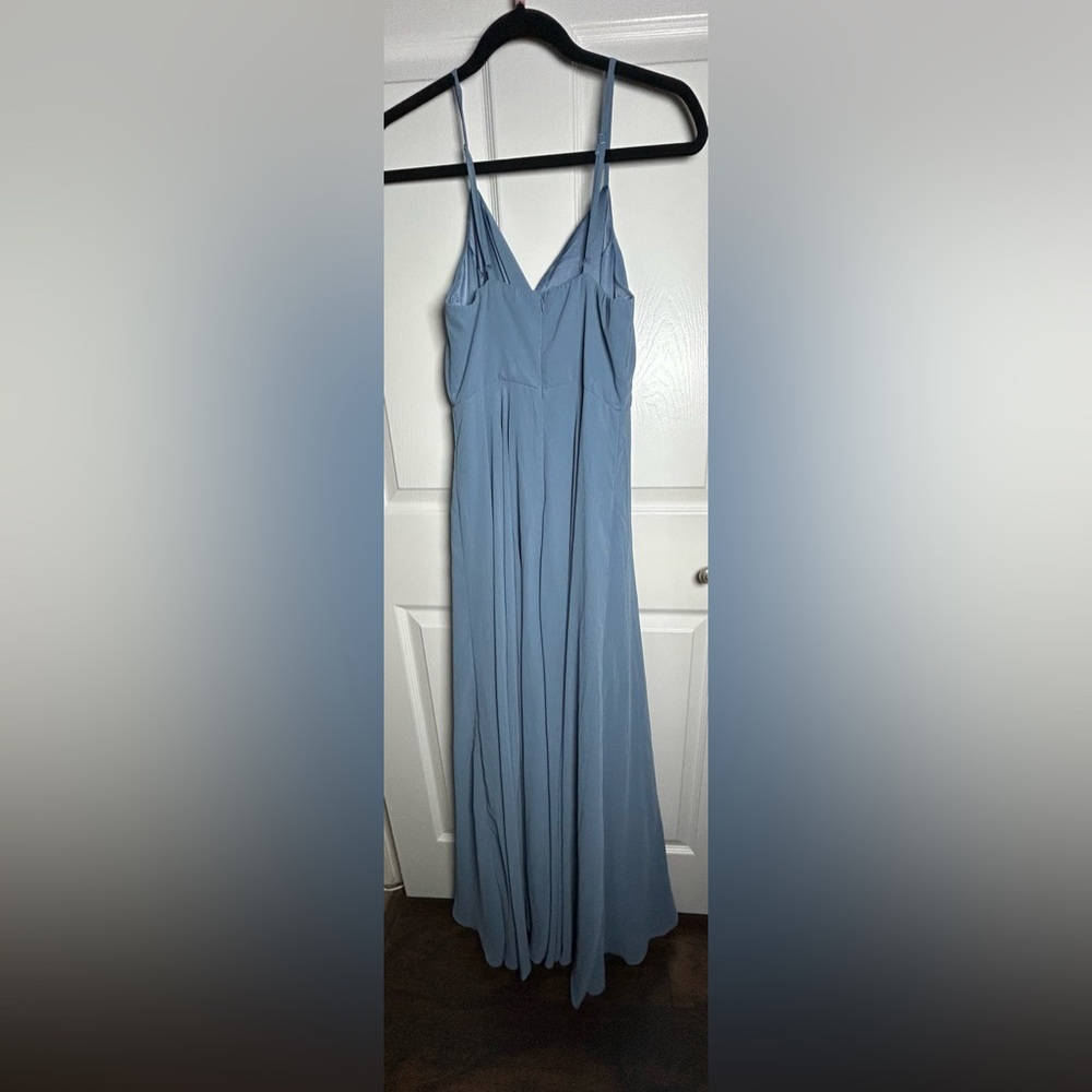 Lulus All About Love Slate Blue Maxi Dress Size Small NWOT - Picture 7 of 9
